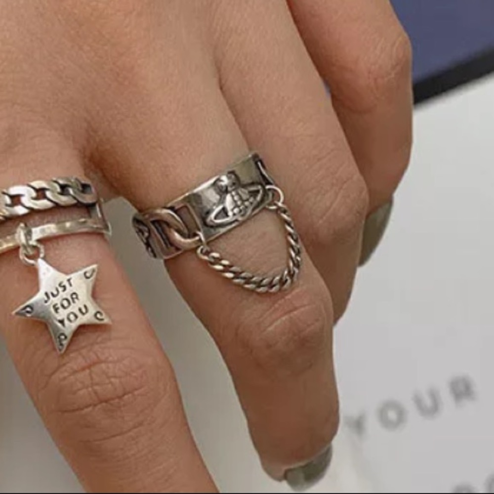 ✨Insta tassel open sterling silver ring - Picture 4 of 4
